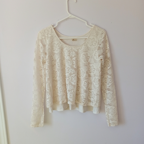 Hollister Lace Shirt - Picture 1 of 6